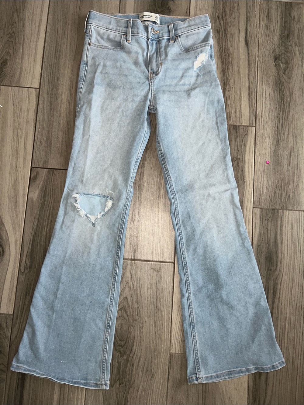 abercrombie kids Light Blue Flare Jeans